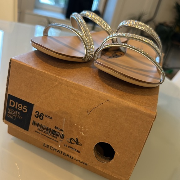 NWT - silver sandal - size EU 36 - Picture 2 of 7